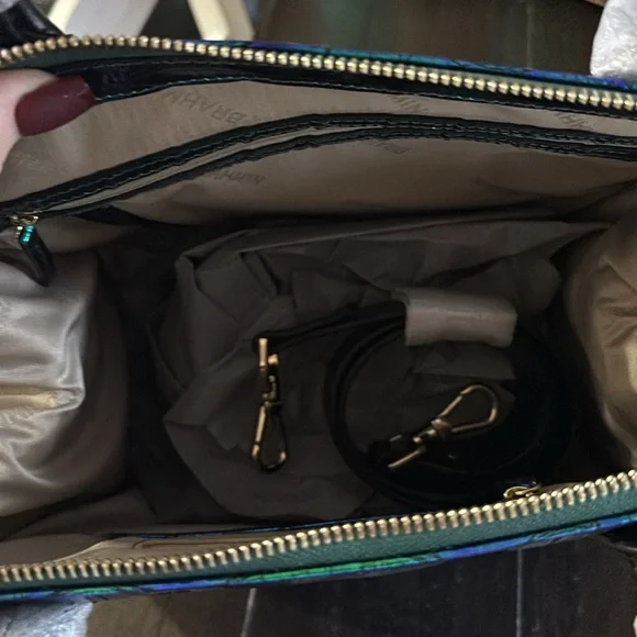 NWT Brahmin Caroline Emerald Lulia - Picture 7 of 11